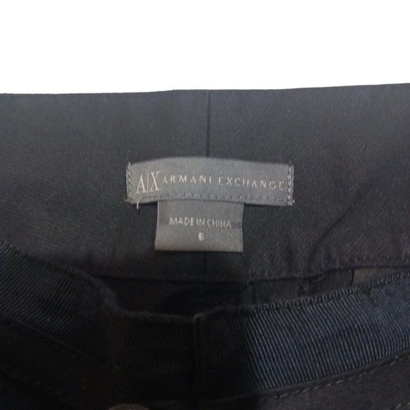 Armani Exchange Black Capri Pants Women's size 6 - Picture 7 of 11
